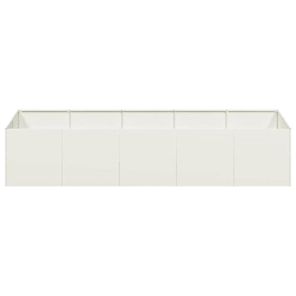 Jardinera Acero Blanco 200x80x40 Cm_3