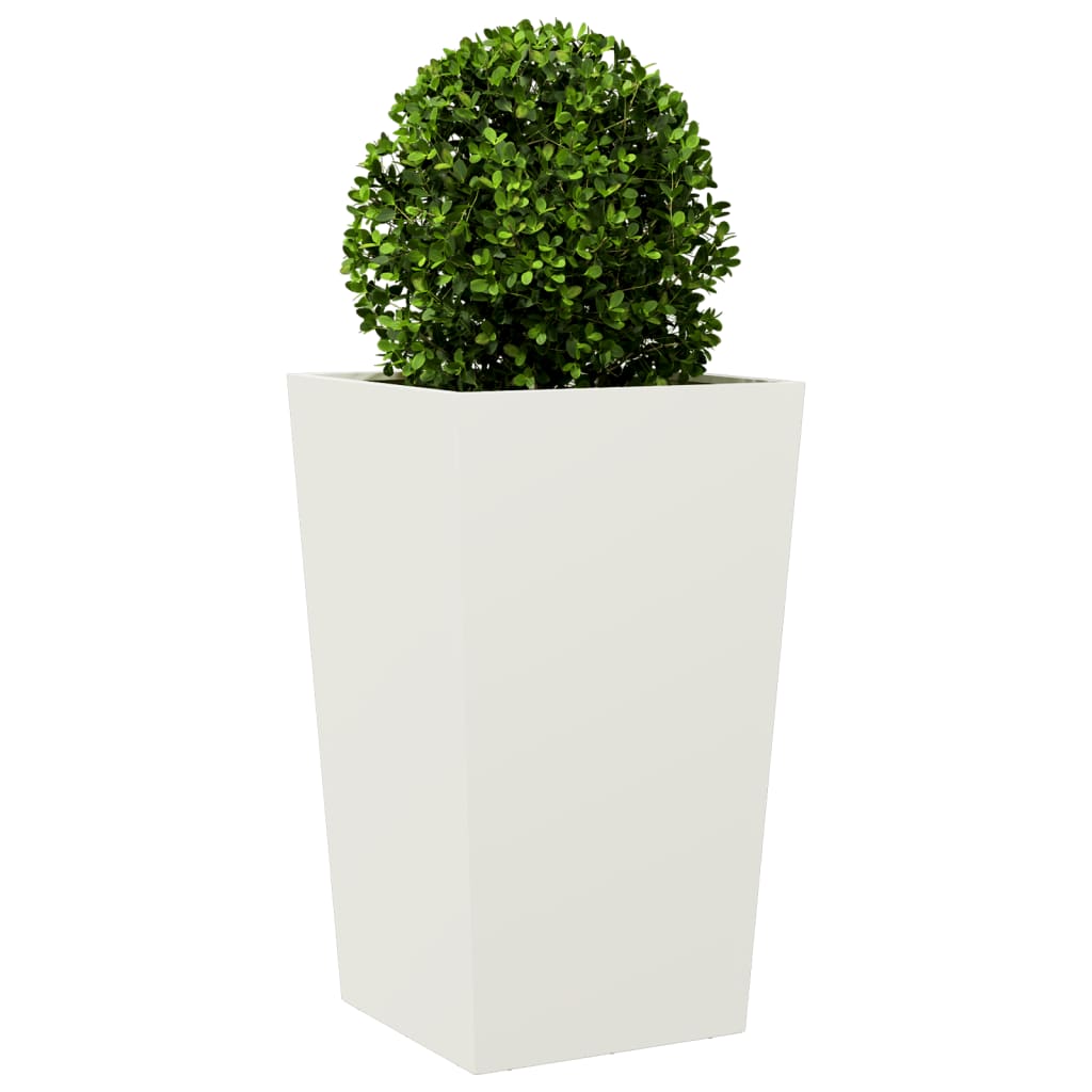 Jardineras 2 Uds Acero Blanca 45x45x75 Cm_3