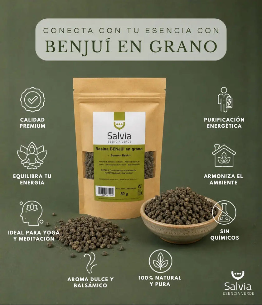 Salvia - Resina Benjui En Grano, Granel | 100g_2