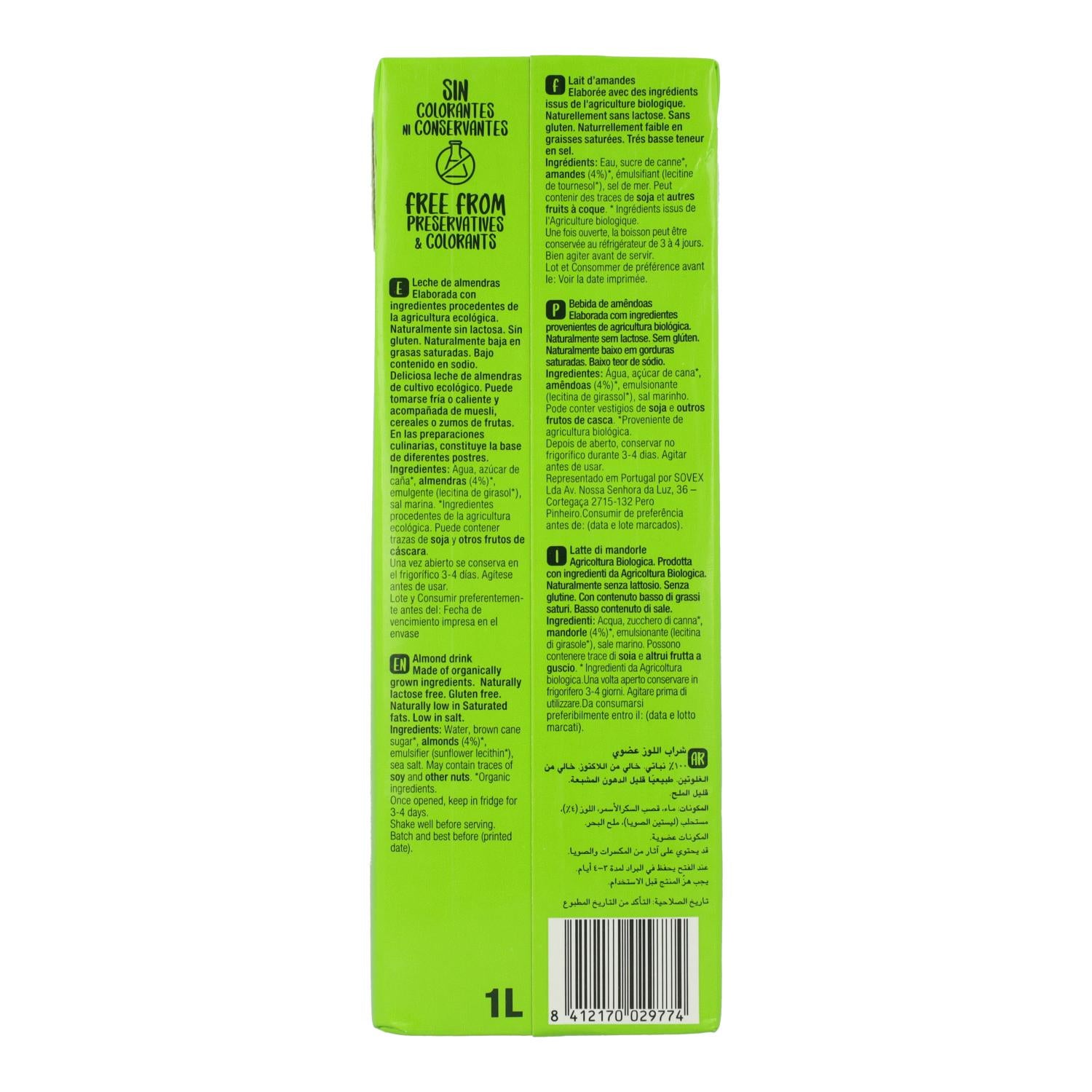 Bebida de Almendras Bio Santiveri 1 L