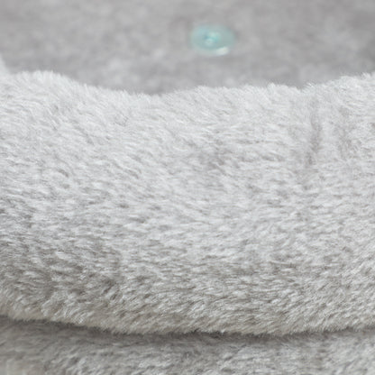 Pawhut Árbol Rascador Para Gatos Altura 66 Cm Con Cama Poste De Yute Gris Claro_3