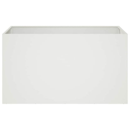Macetero De Jardín Blanco 80 X 50 X 50 Cm_2