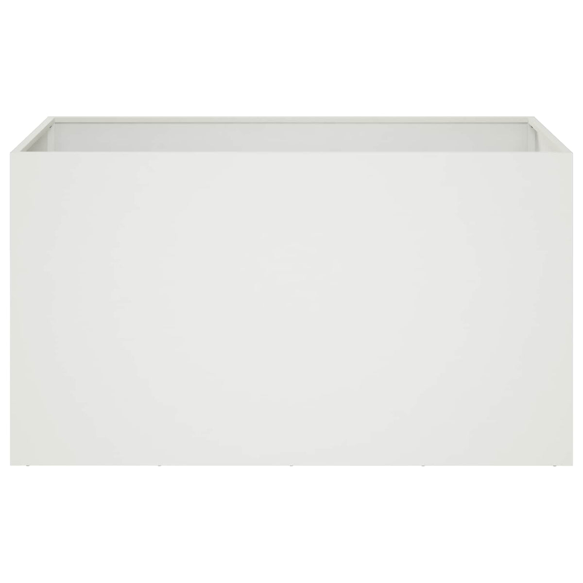 Macetero De Jardín Blanco 100 X 50 X 50 Cm_2