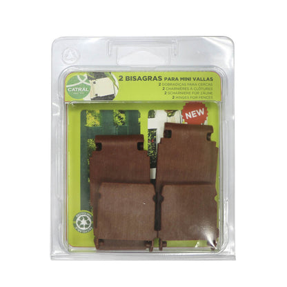 Pack 2 Bisagras Clickfence Marron Nortene_0