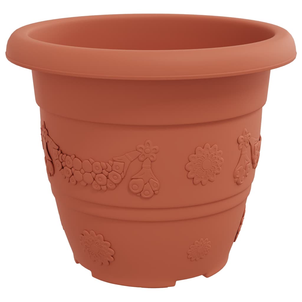 Maceta Redonda Para Flores 6 Pcs Rojo Ladrillo Ø 30 X 25 Cm_4