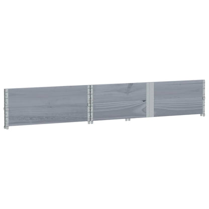 Jardinera De Madera Maciza De Pino Gris 150x100 Cm_3