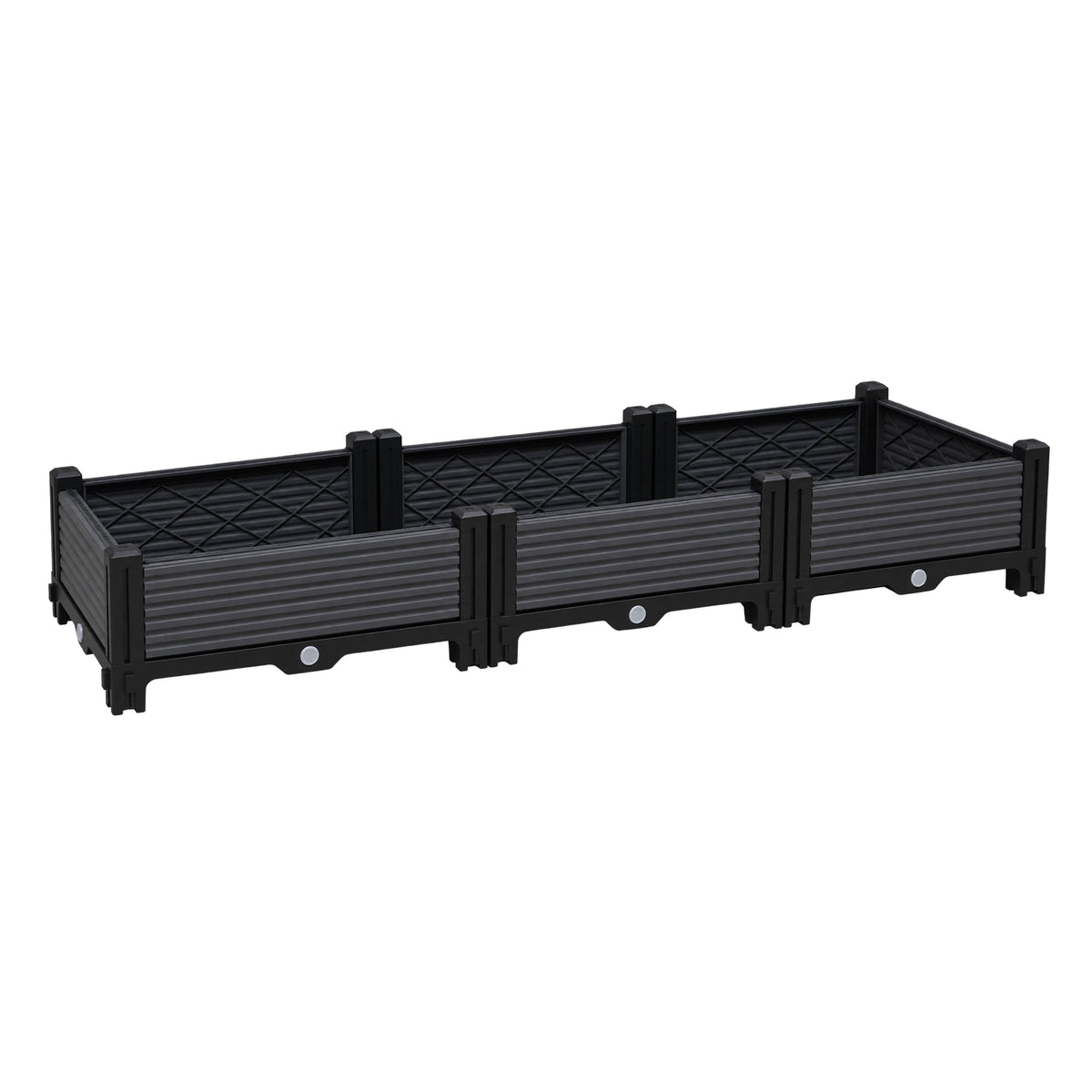 Jardinera Elevada 120x40x22cm Nyana Garden | Modular | Drenaje | Fácil Montaje_3