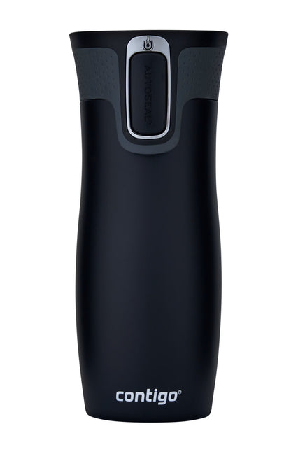 Termo Acero Inoxidable West Loop SS 470ML con Autosellado Negro Mate Contigo
