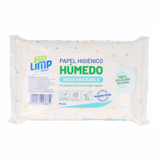Papel Higiénico Húmedo Mimidu ECO 60 Uds