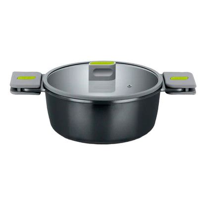 Cacerola Alta 24CM Aluminio Fundido 100% Reciclado con Antiadherente Cerámico BRA Life