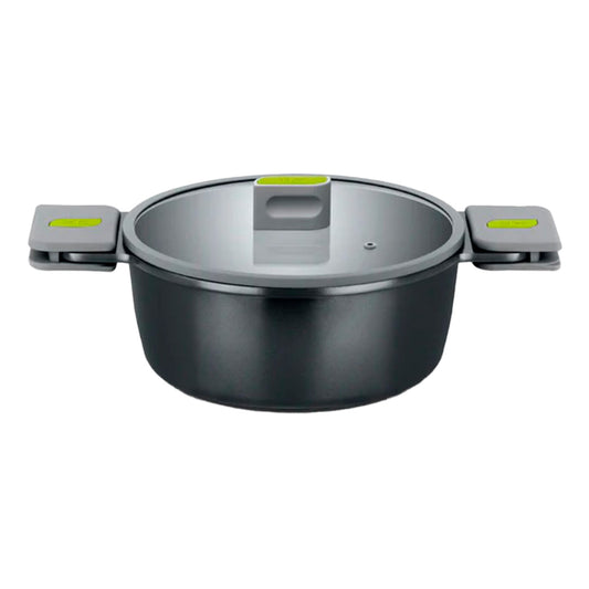 Cacerola Alta 24CM Aluminio Fundido 100% Reciclado con Antiadherente Cerámico BRA Life