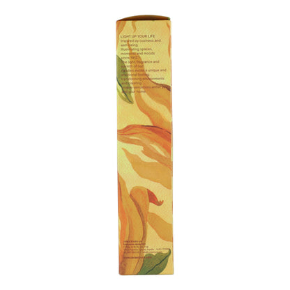 Ambientador mikado vainilla y tonka en frasco rayado amarillo Roura 100 ml