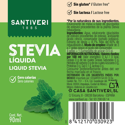Stevia líquida Santiveri 90 ml