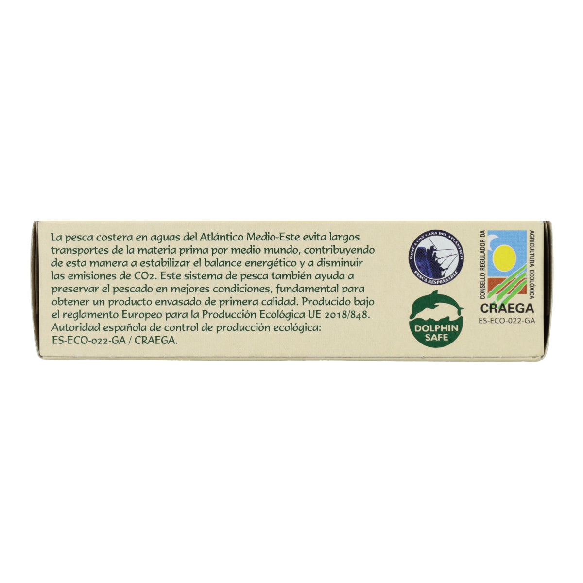 Filetes de Ventresca de atún claro en aceite de oliva ecológico en Lata Pan do Mar 120g