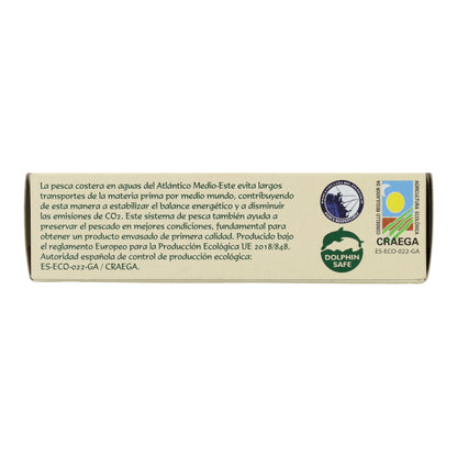 Filetes de Ventresca de atún claro en aceite de oliva ecológico en Lata Pan do Mar 120g