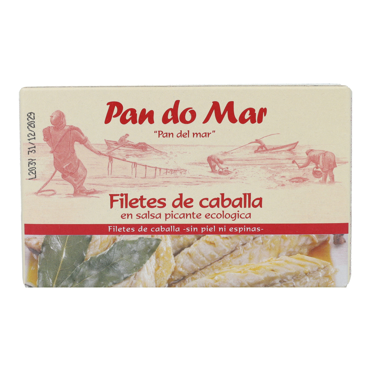 Filetes caballa en salsa picante ecológica en Lata Pan do Mar 120g