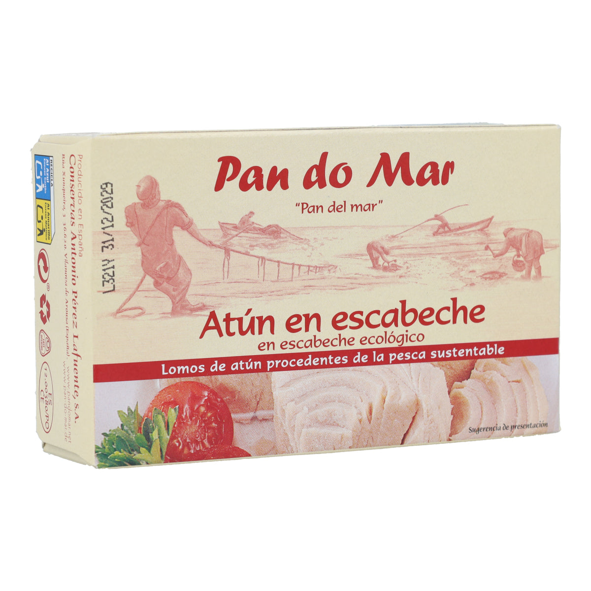 Atún en escabeche ecológico en Lata Pan do Mar 120g