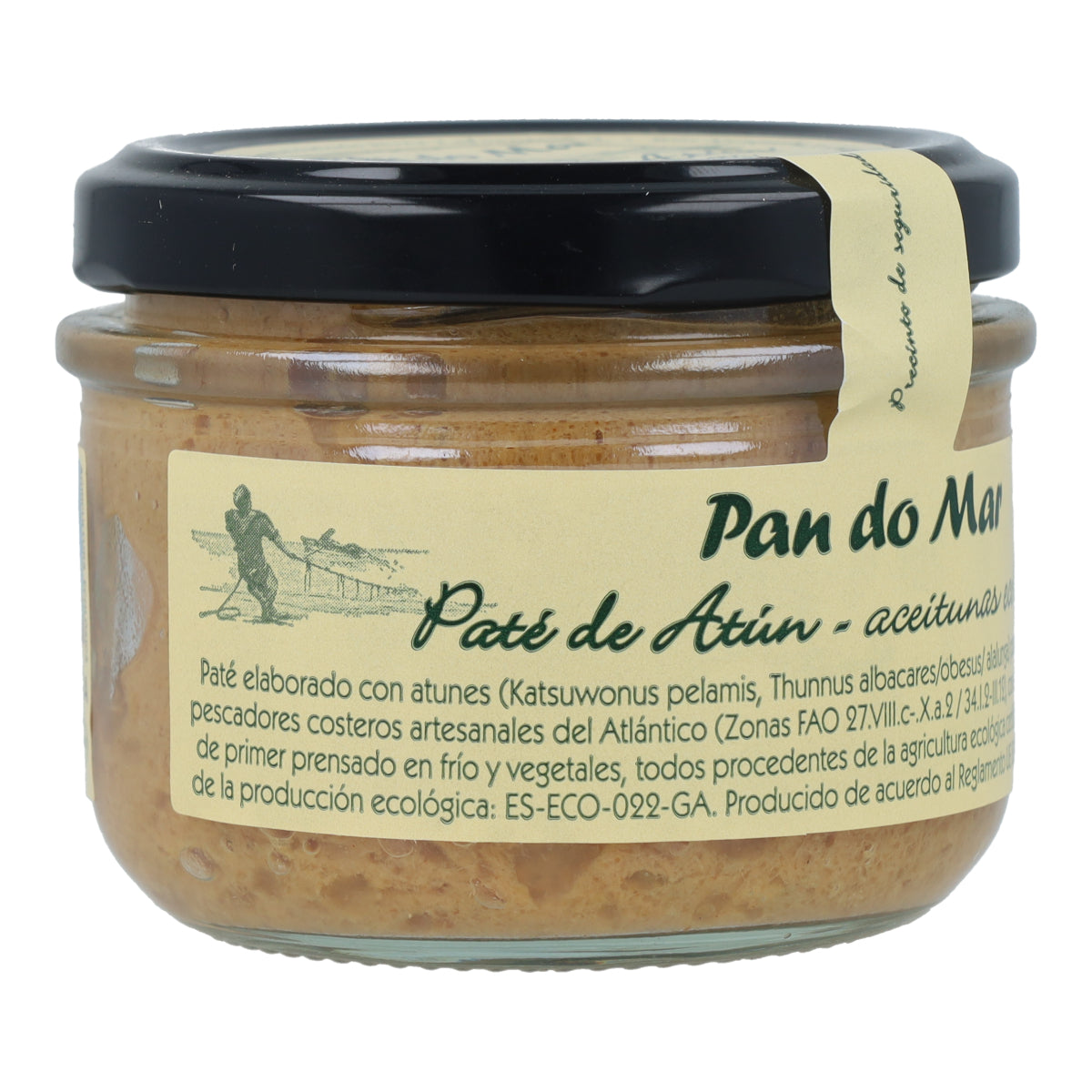 Paté de atún con aceitunas ecológicas en Vidrio Pan do Mar 125g