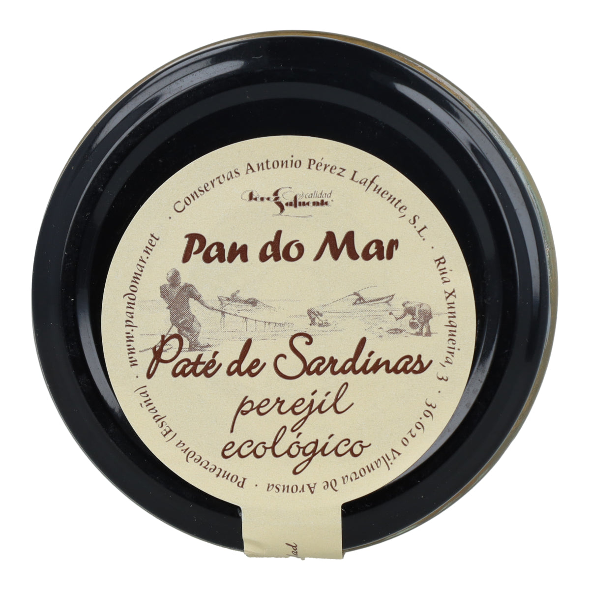 Paté de sardina con perejil ecológico en Vidrio Pan do Mar 125g
