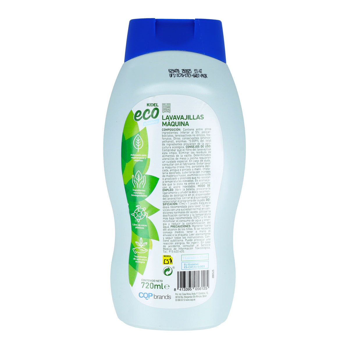 Kidel Lavavajillas Máquina Eco Mimidu 720 ml