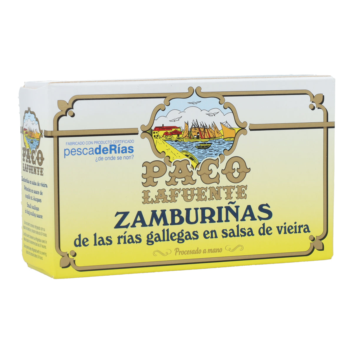 Zamburiñas en Salsa de Vieira Paco Lafuente 115 g