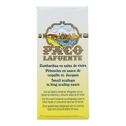 Zamburiñas en Salsa de Vieira Paco Lafuente 115 g