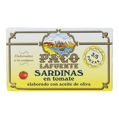 Sardinas en Tomate Paco Lafuente 115 g (3/5 pza)