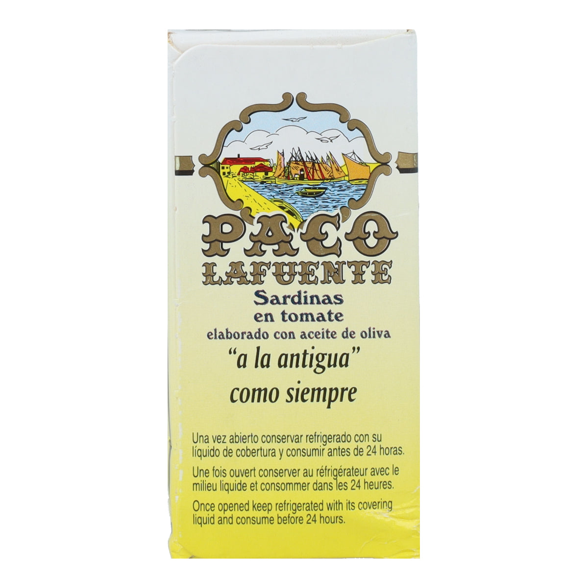 Sardinas en Tomate Paco Lafuente 115 g (3/5 pza)