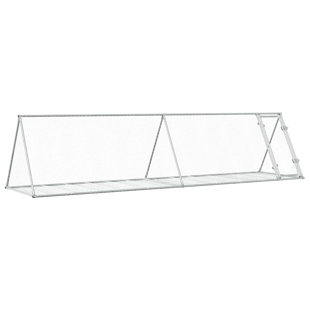 Conejera Acero Galvanizado Plateado 400x105x91 Cm_0