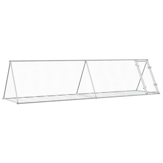 Conejera Acero Galvanizado Plateado 400x105x91 Cm_0