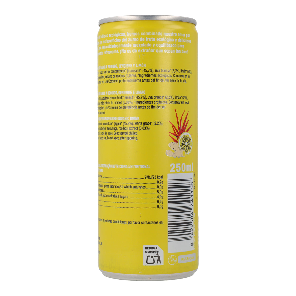 Refresco de Jengibre, Limon y Rooibos Cupper 250 ml