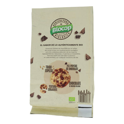 Galleta cookies trigo espelta chips chocolate Biocop 200g