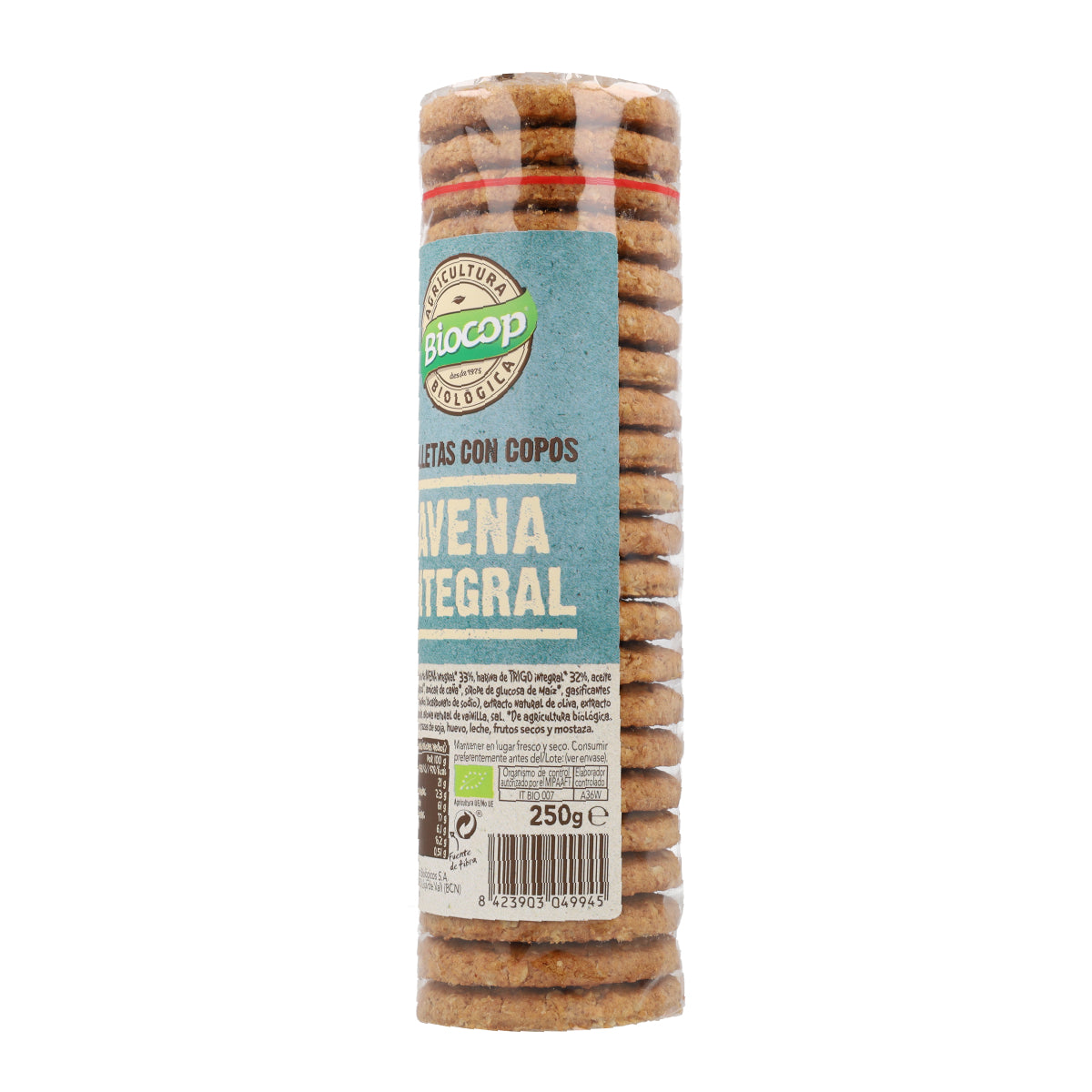 Galletas Copos de Avena Integral Biocop, 250 g