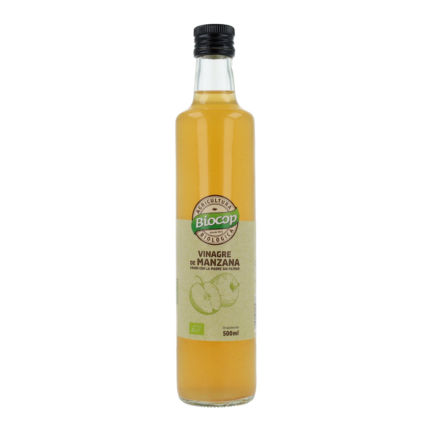 Vinagre de Manzana Sin Filtrar Biocop 500 ml