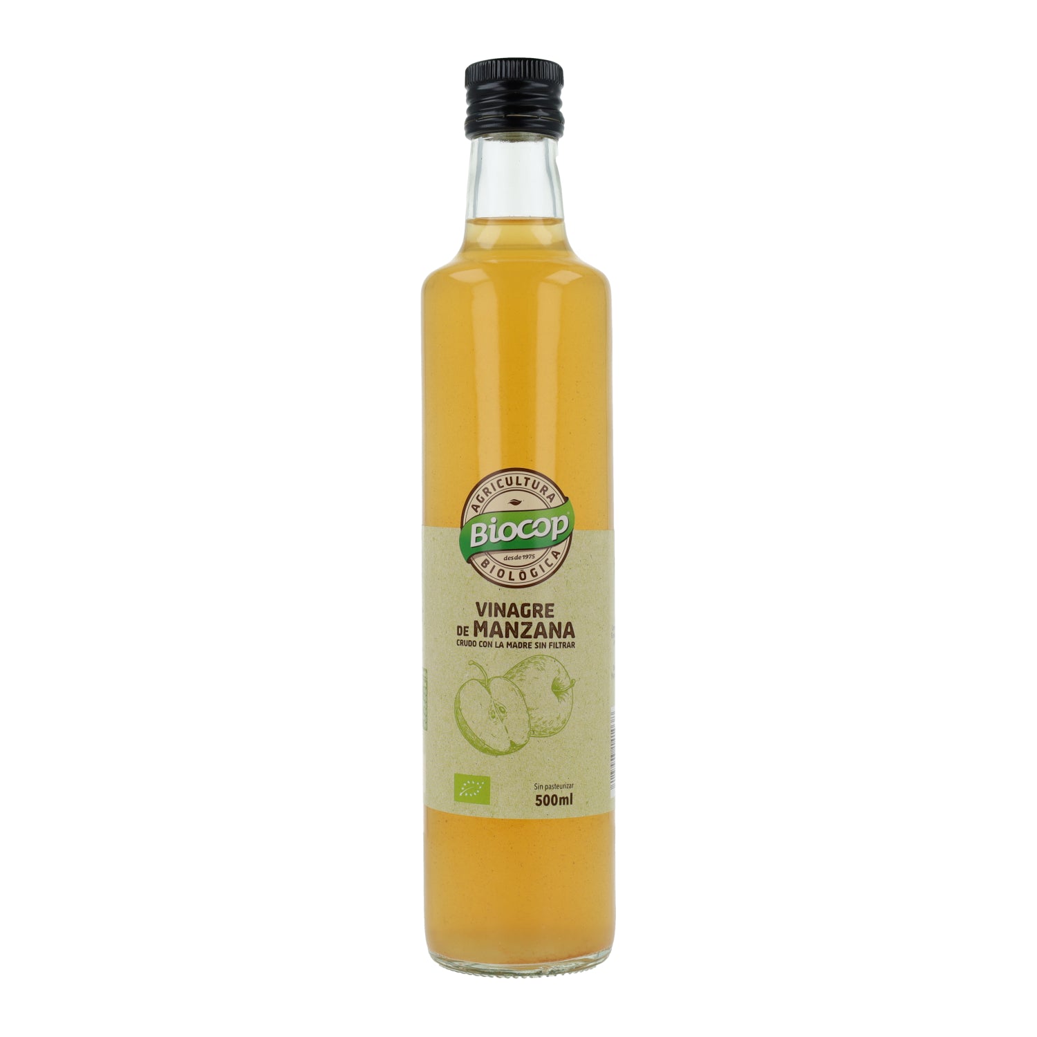 Vinagre de Manzana Sin Filtrar Biocop 500 ml