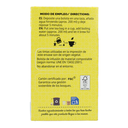 Manzanilla Artemis, 20 filtros.