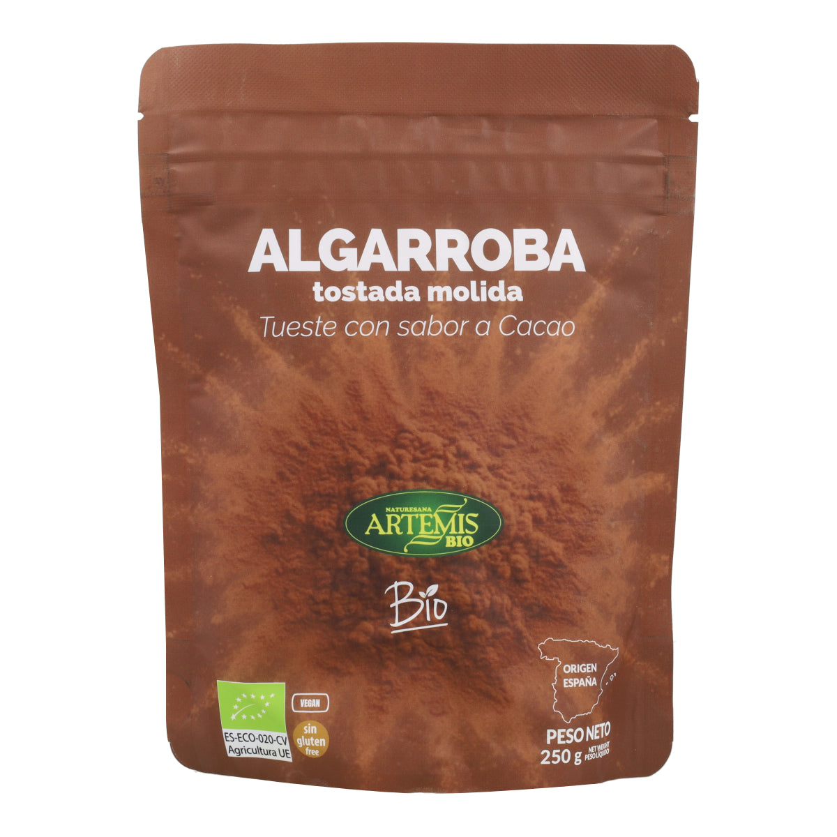 Algarroba Tostada Molida ECO Doypack Artemis Bio 250 g