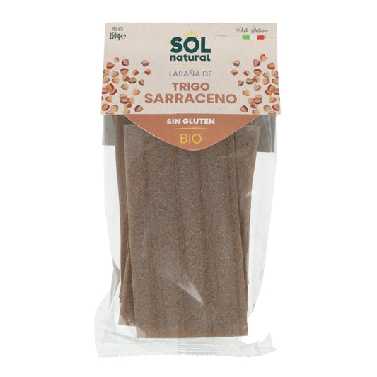 Lasaña de Trigo Sarraceno sin gluten Bio Sol Natural 250g