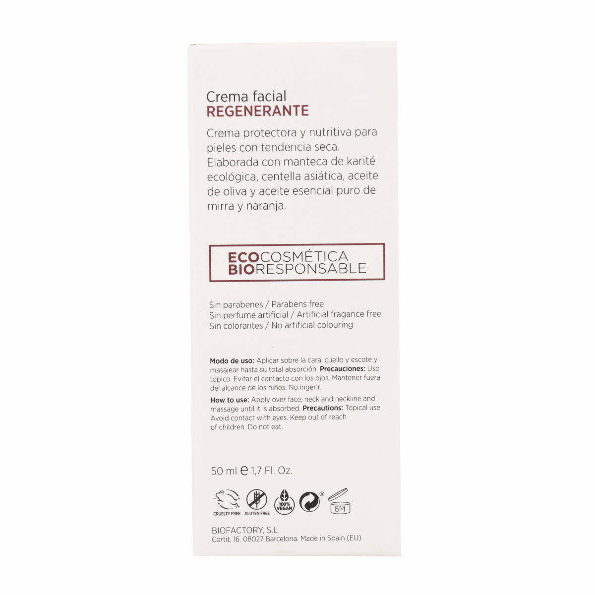Crema Regenerante Karite Mon Deconatur 50 ml