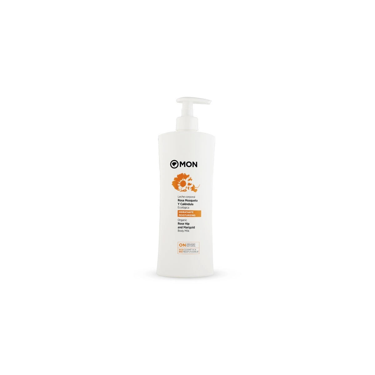 Leche Corporal Rosa Mosqueta y Caléndula Eco Mon, 500 ml