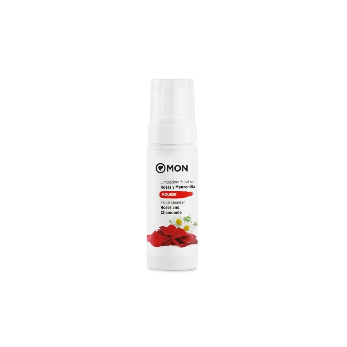 Mousse limpiadora facial de Rosa y Manzanilla MON 150 ml