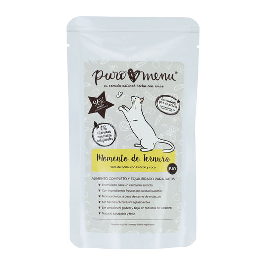 Comida húmeda Barf gatos Momento de ternura (Pollo) BIO Puromenu 100 g