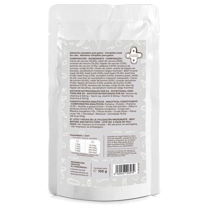 Multipack Comida Húmeda BIO para gatos Puromenu 24x100g