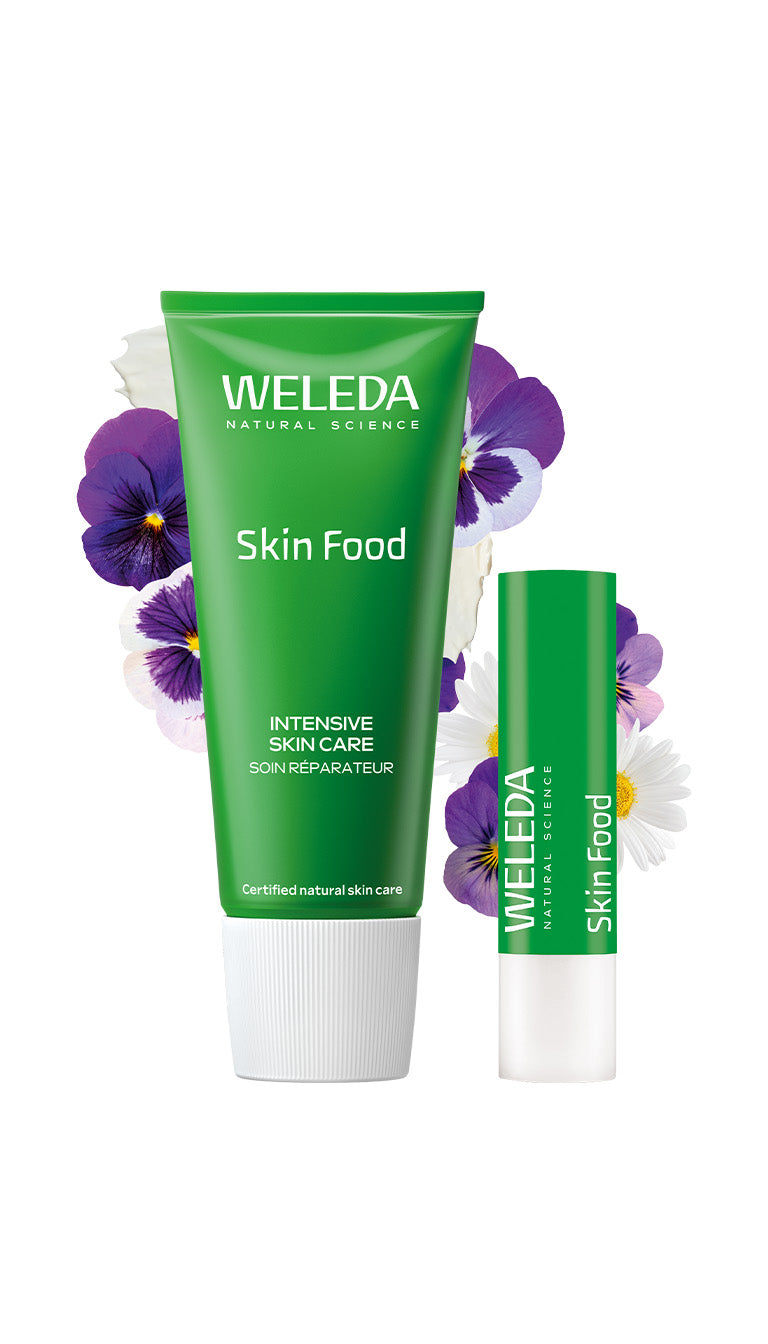 Glow Skin Ritual (Skin Food Original + Lip Stick) Weleda