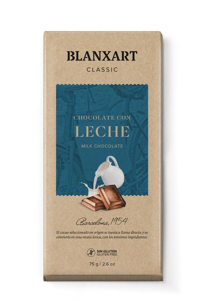 Chocolate con Leche Sin gluten Blanxart 75 g