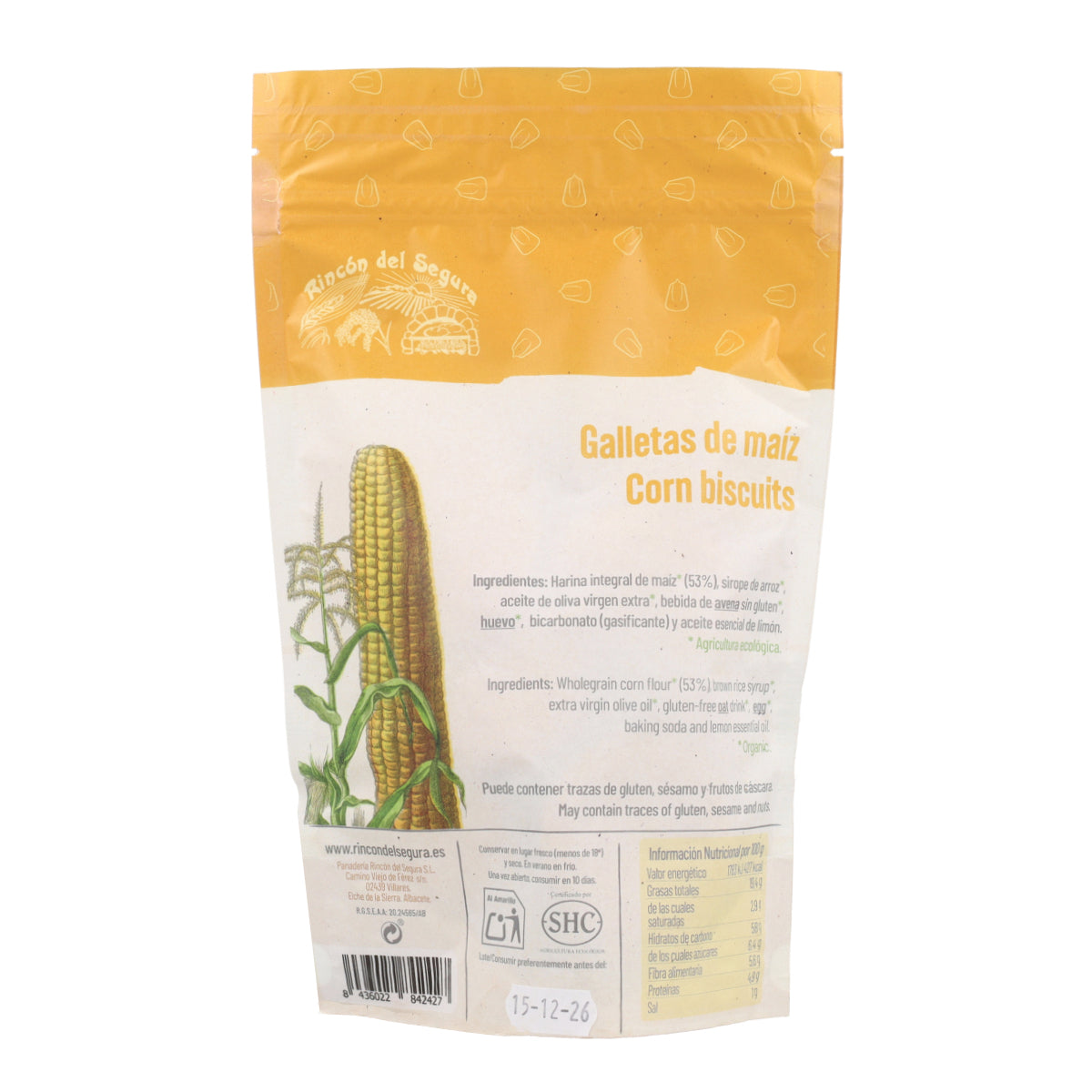 Galletas maiz Rincón del Segura 200g