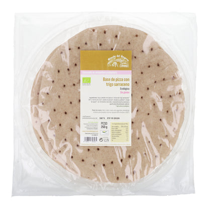 Bases de Pizza de Trigo Sarraceno sin gluten Rincón del Segura 2 uds de 250 g cada una