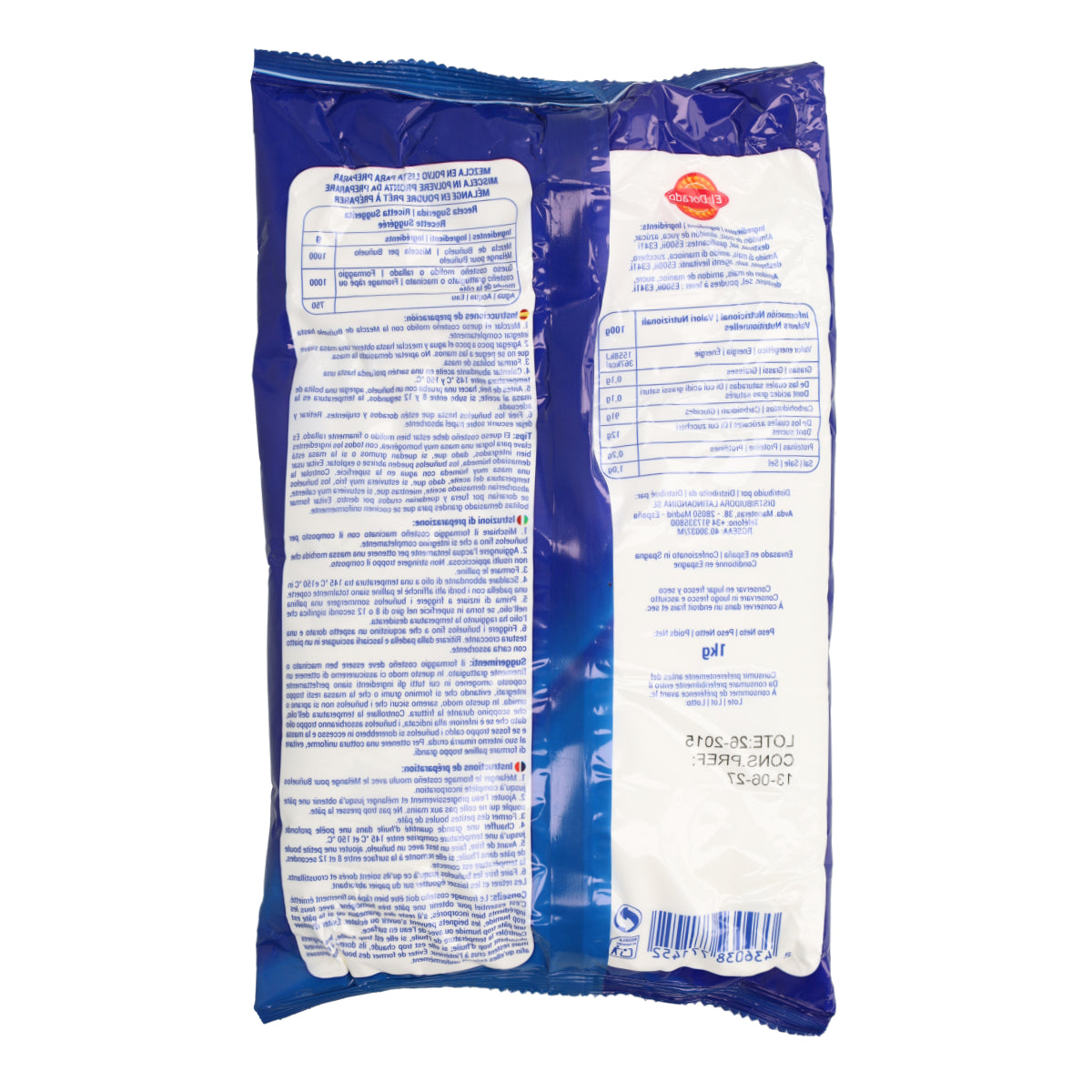 Harina para elaborar Buñuelo El Dorado 1kg