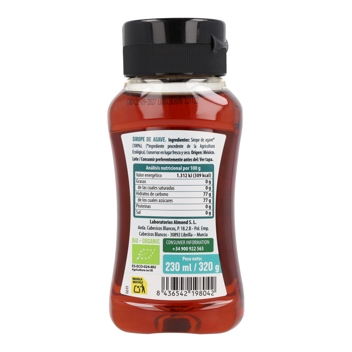 Sirope de Ágave NaturGreen 230 ml