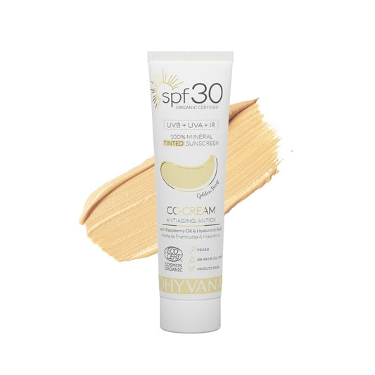 Protector Solar 100% Natural Mineral con Color SPF 30 Golden Beige Dhyvana